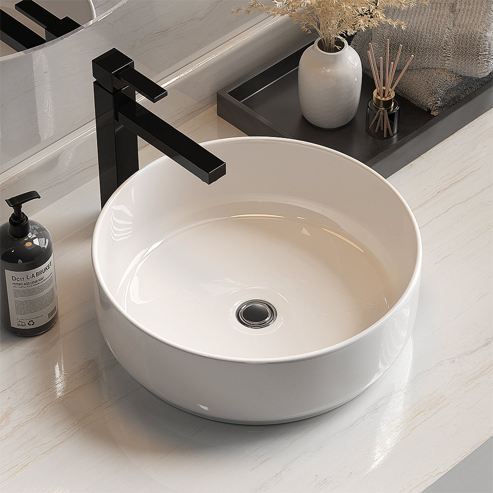 Cefito 35cm Ceramic Vanity Basin Round White