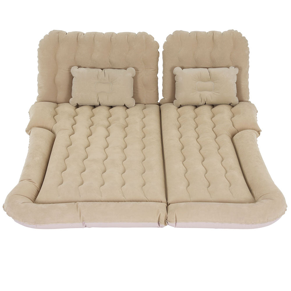 Weisshorn Inflatable Car Mattress 175x130 SUV Back Seat Bed Beige