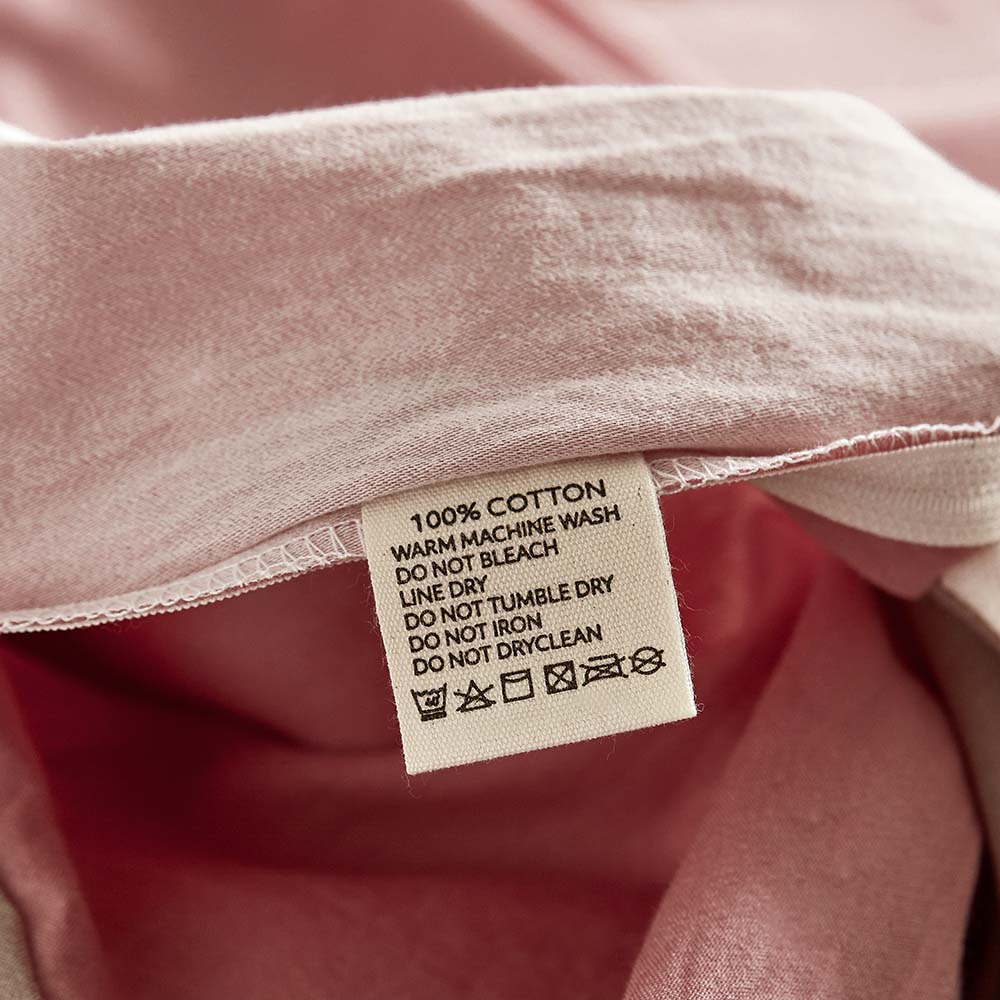 Cosy Club Single Quilt Cover Set Cotton Blush Beige