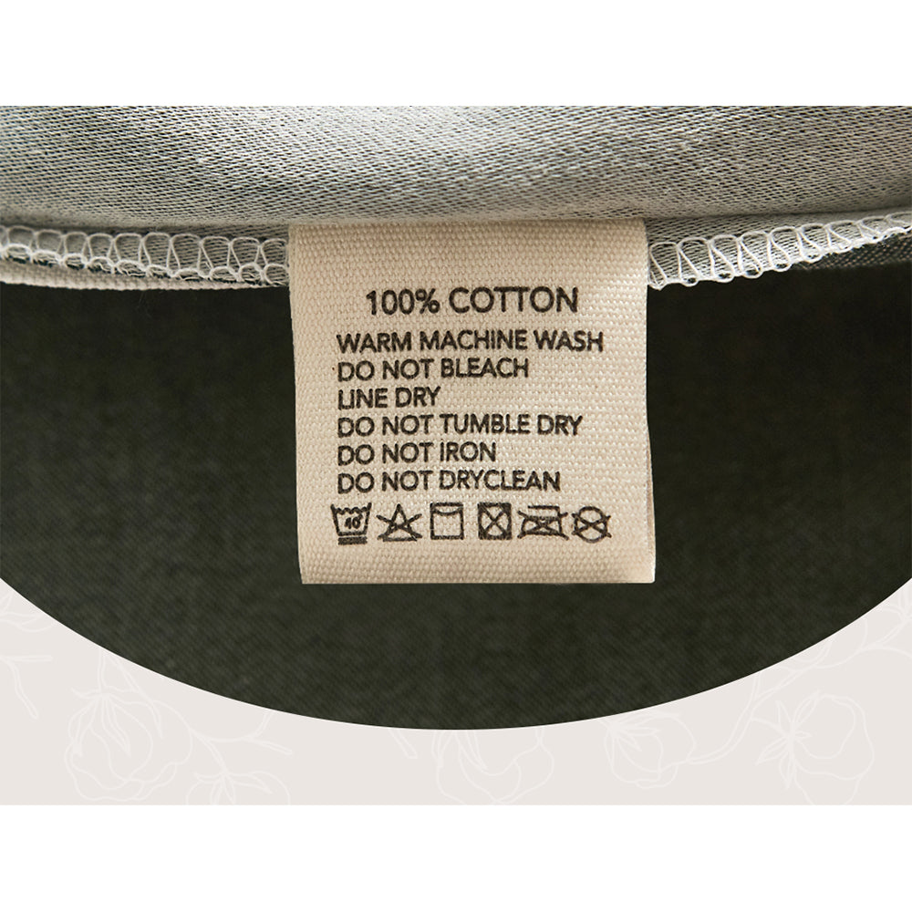 Cosy Club Double Cotton Bed Sheets Set Green Beige