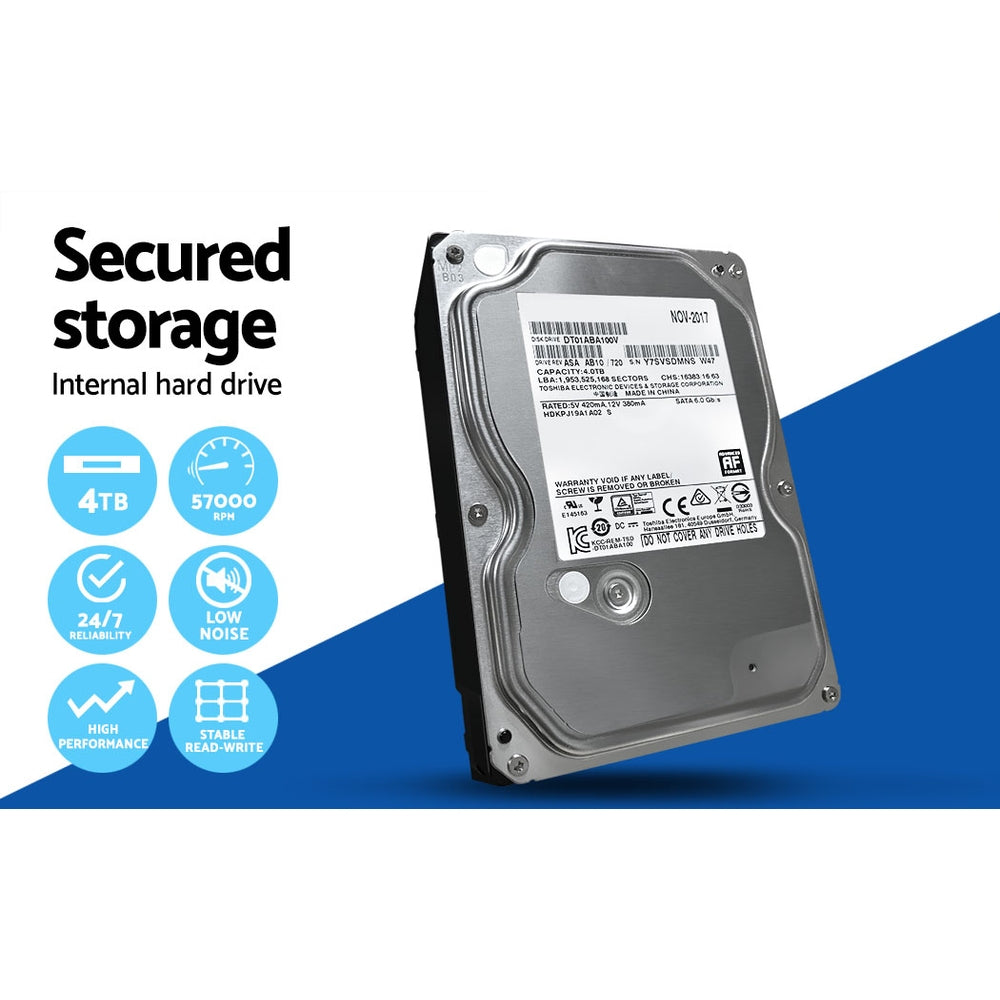 UL-Tech 8CH 1080P CCTV Security System 8 Cameras 4TB HDD Night Vision