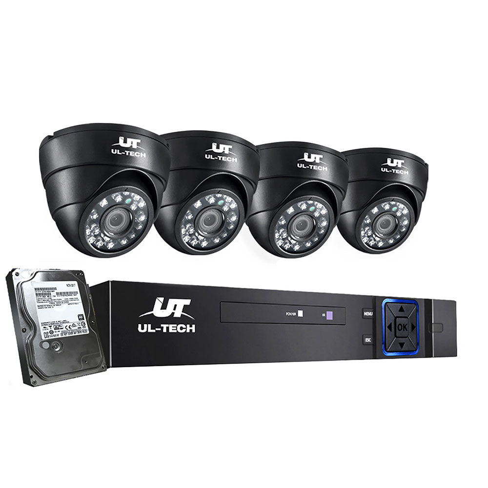 UL-Tech 4CH 1080P CCTV Security System 1TB Indoor Cameras