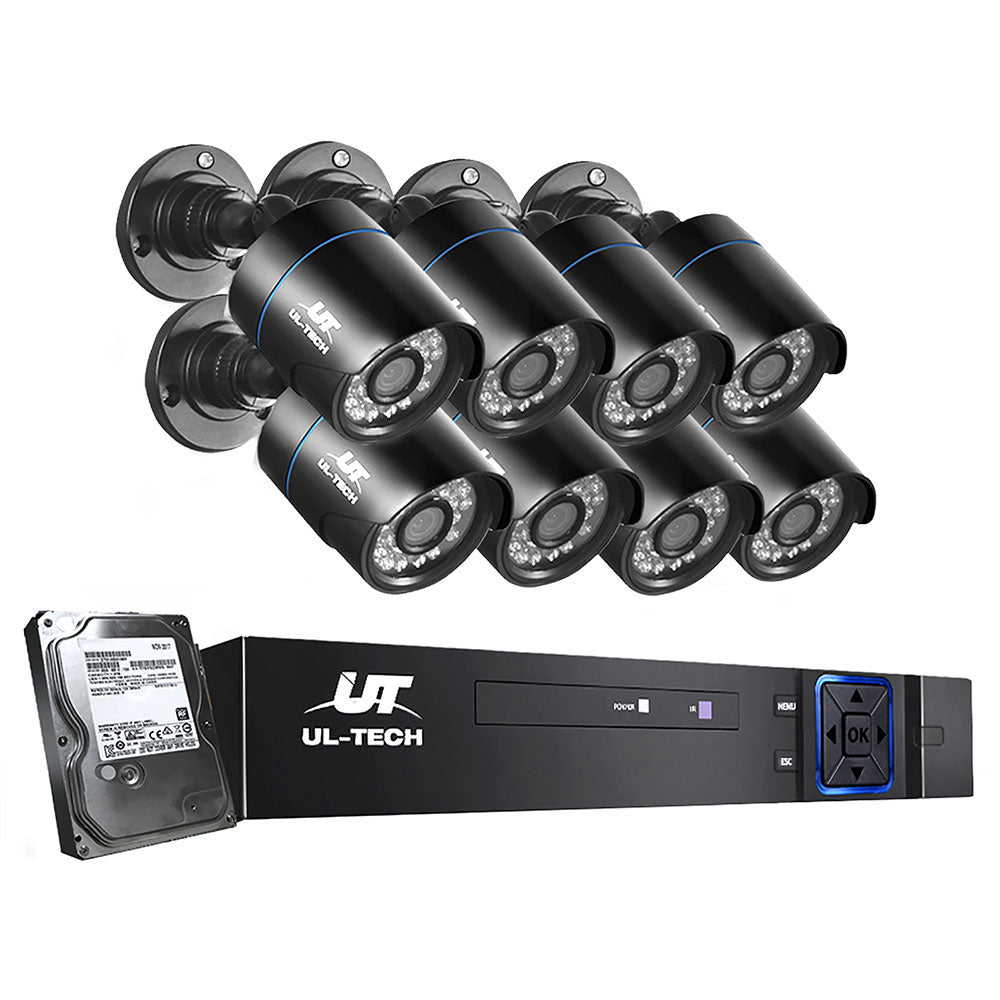UL-Tech 8CH 1080P CCTV Security System 8 Cameras 1TB HDD