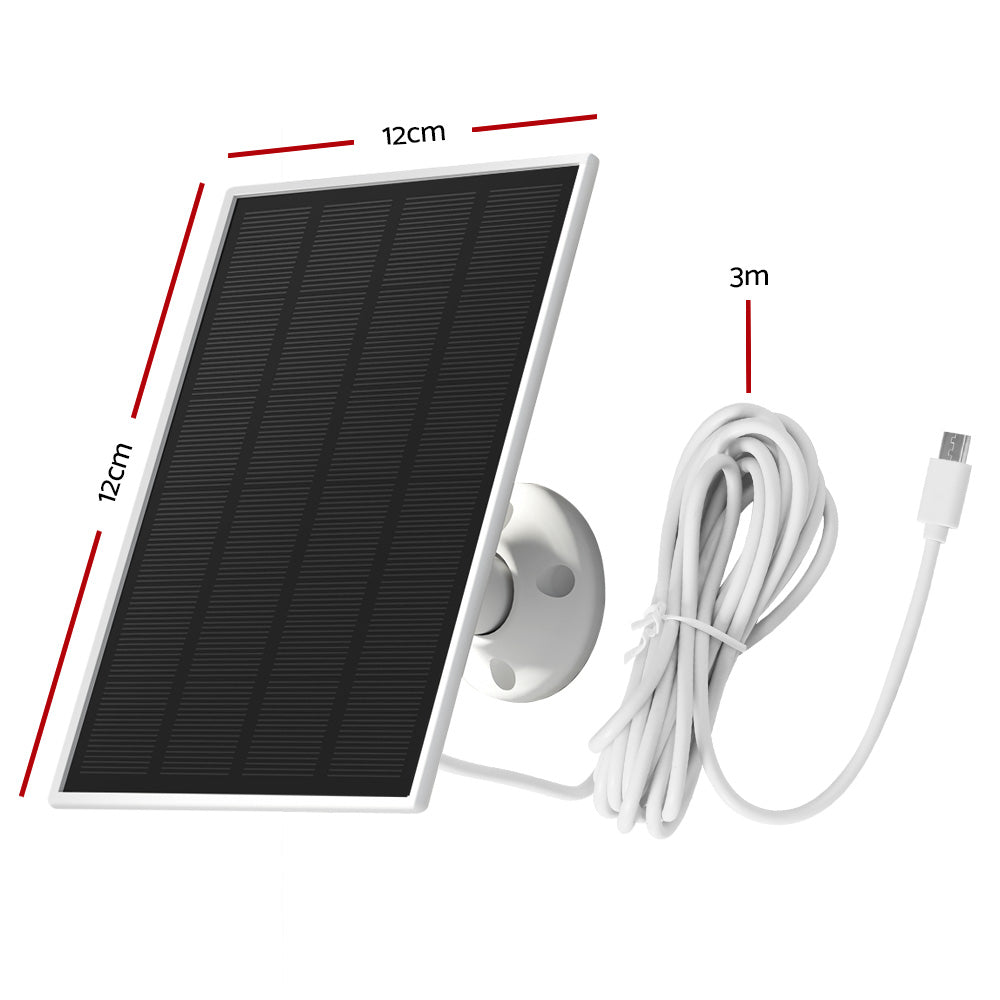 UL-Tech 3W Solar Panel Wireless Security Camera Black