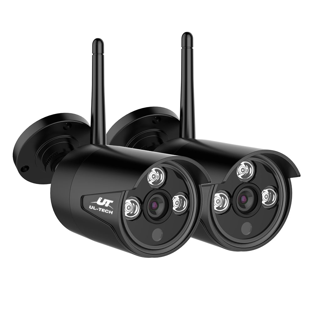UL-Tech 3MP Wireless Bullet CCTV Cameras 2 Pack