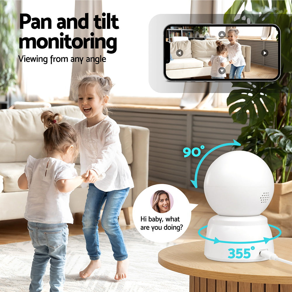 UL-tech 3MP Baby Security IP Camera PTZ White