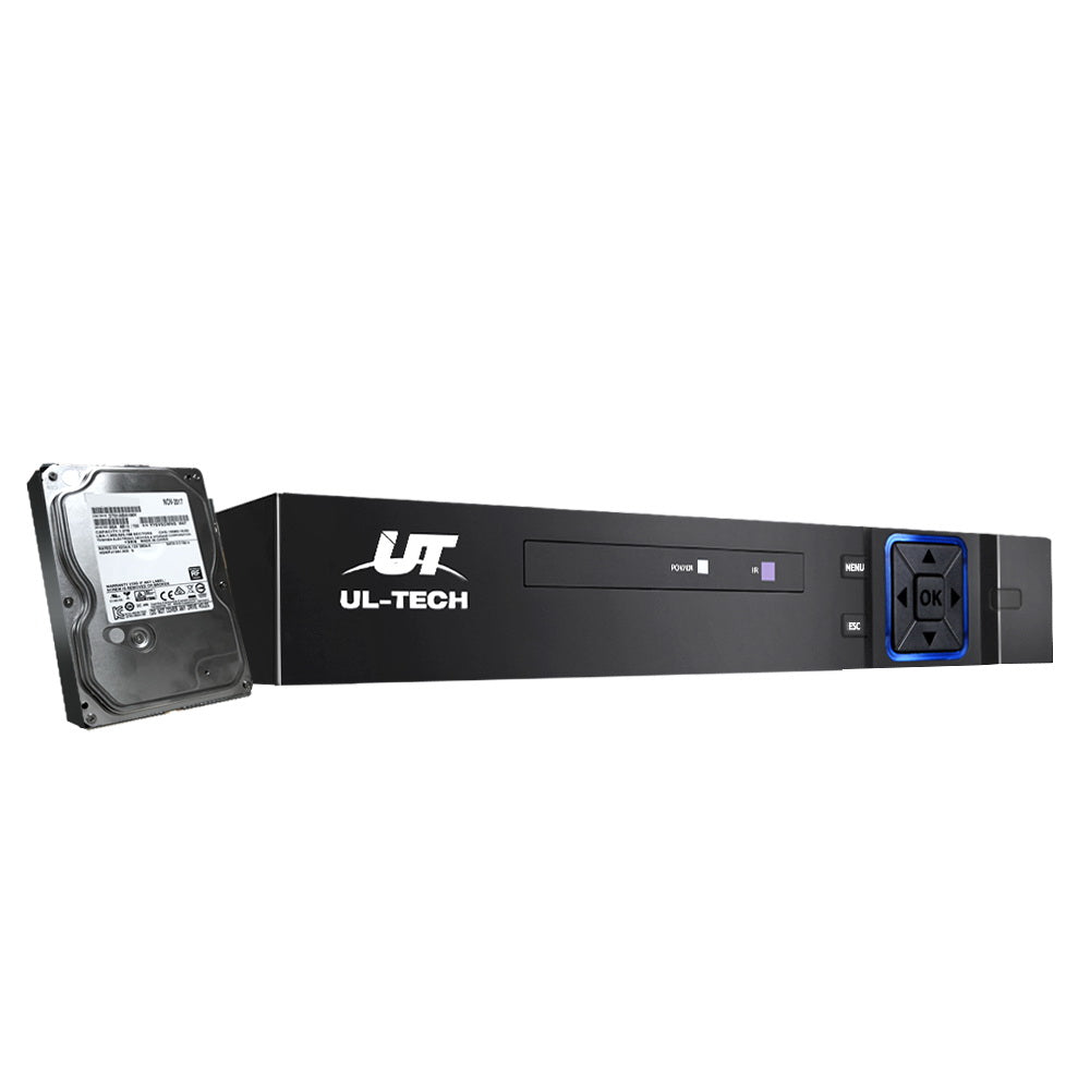 UL-Tech 8CH DVR 1080P CCTV Video Recorder 4TB