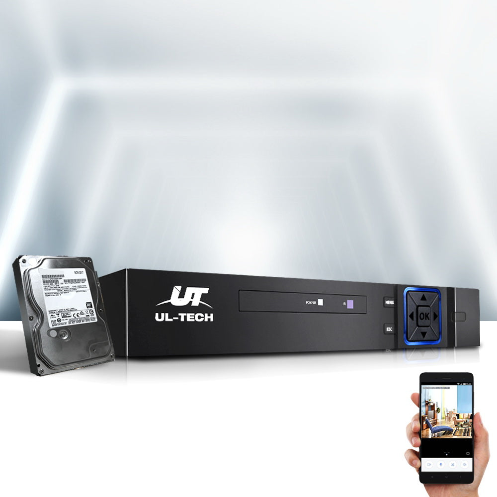 UL-Tech 8CH DVR 1080P CCTV Video Recorder 4TB