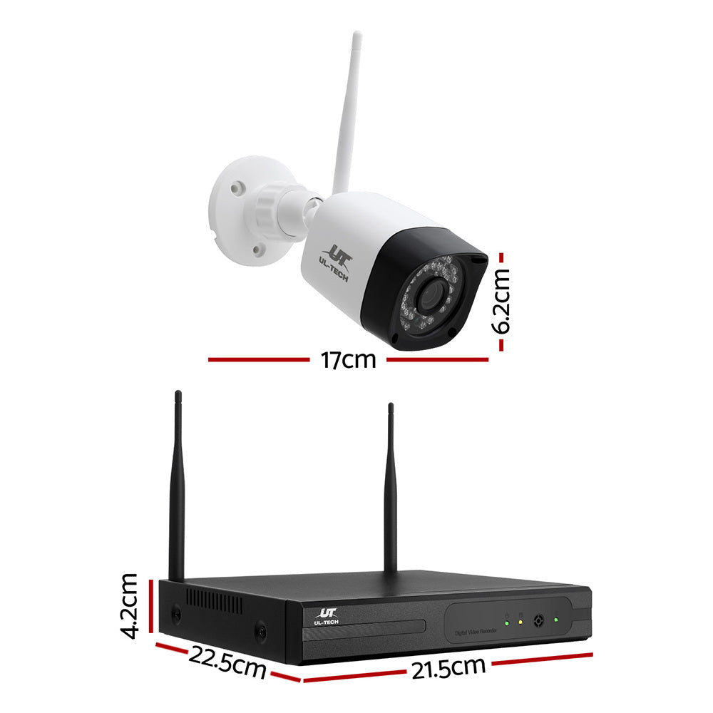 UL-tech 3MP Wireless CCTV 8CH 8 Camera System Weatherproof