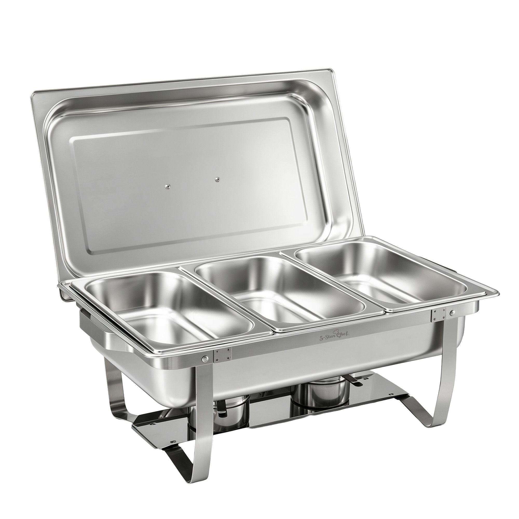 5-Star Chef Chafing Dish 7.5L 3-Pan Buffet Warmer Food Warmer Catering Server