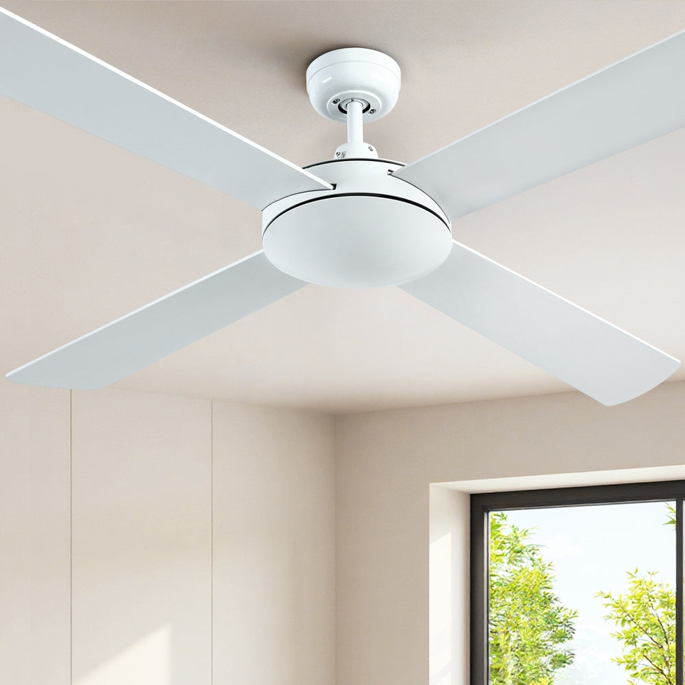 Devanti 52 Inch Ceiling Fan with DC Motor and Remote - White