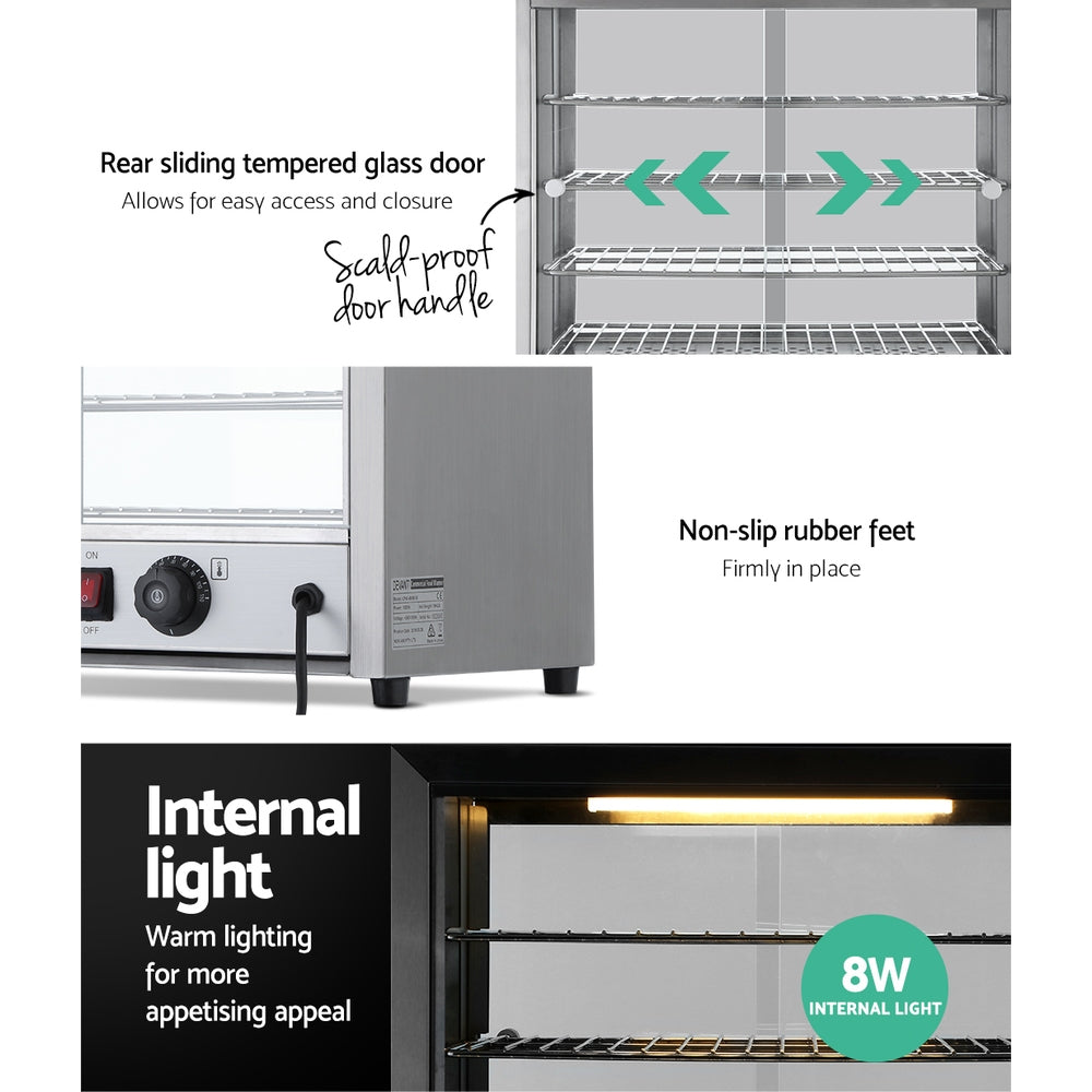 Devanti 54cm Commercial Food Warmer Display Cabinet