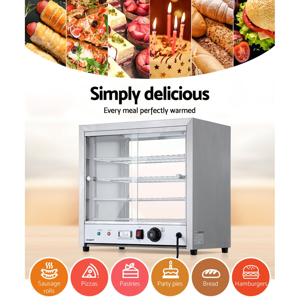 Devanti 54cm Commercial Food Warmer Display Cabinet