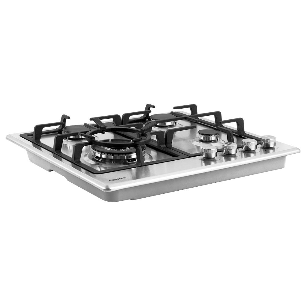 Comfee 60cm Gas Cooktop 4 Burners Stainless Steel NG LPG