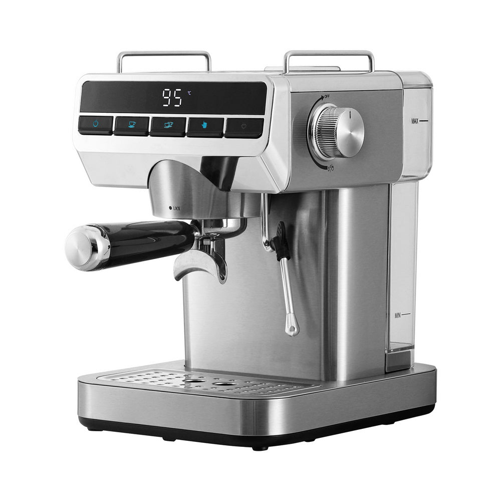 Devanti 20 Bar Espresso Machine Stainless Steel