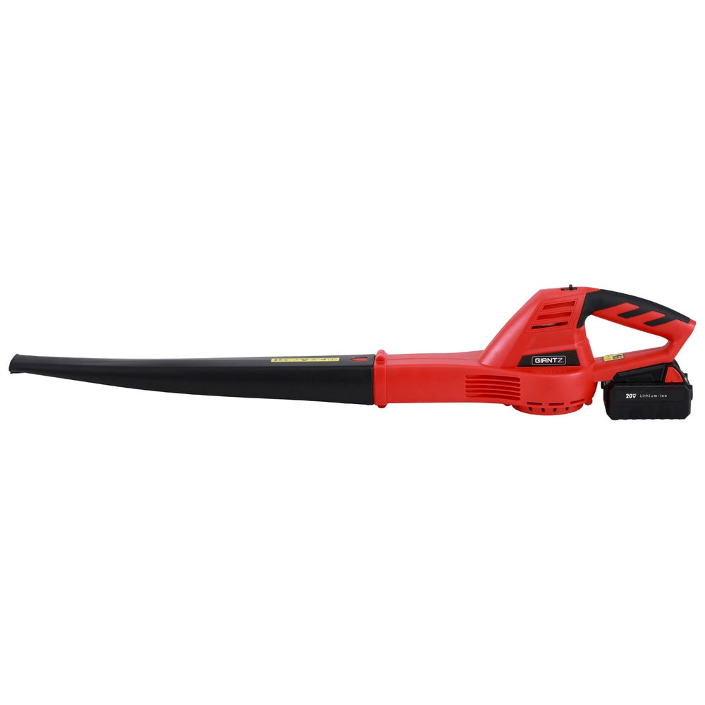 Giantz 20V Cordless Leaf Blower 12000RPM Black Red