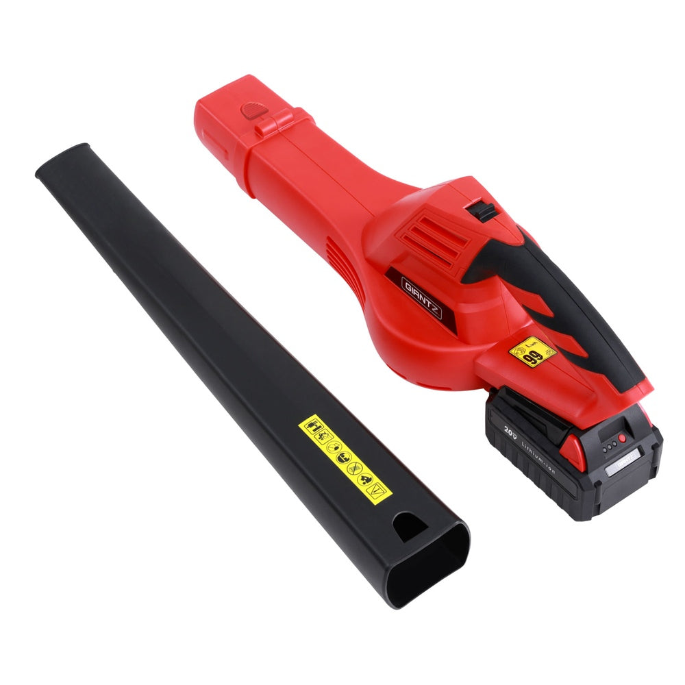 Giantz 20V Cordless Leaf Blower 12000RPM Black Red
