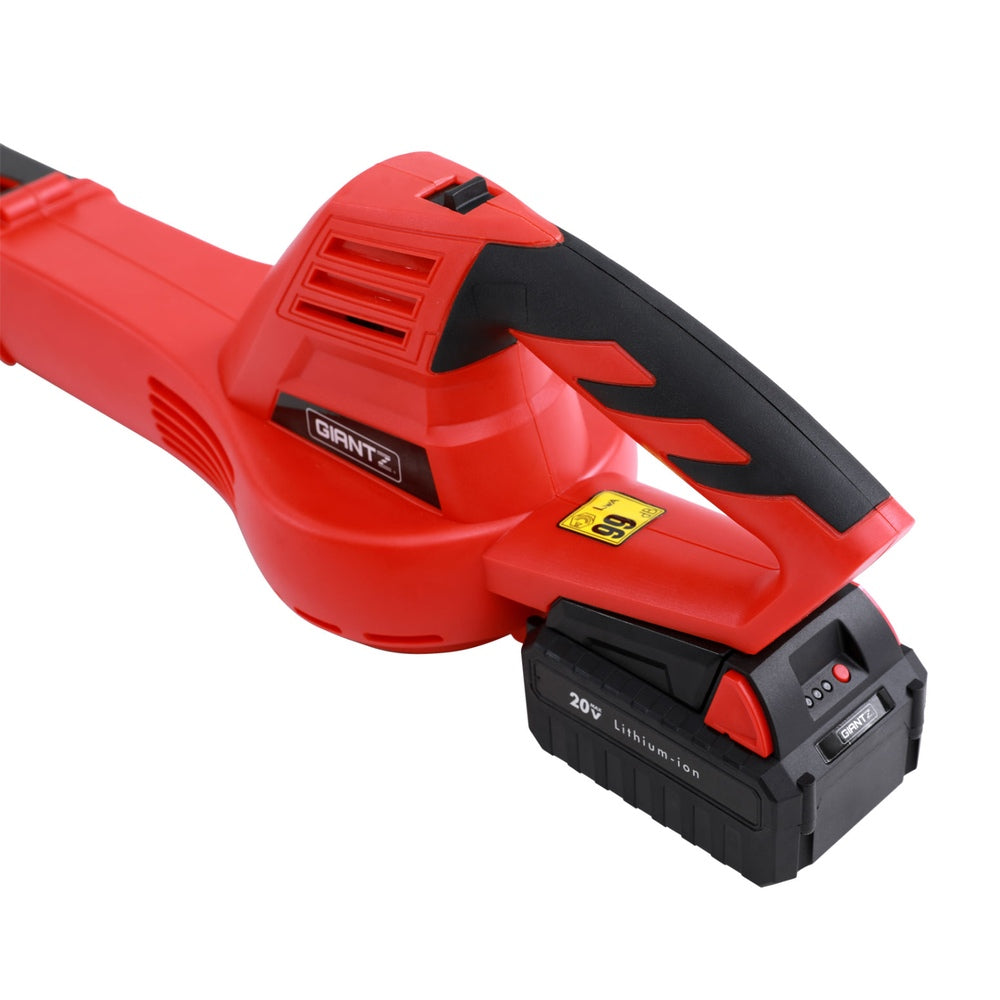 Giantz 20V Cordless Leaf Blower 12000RPM Black Red