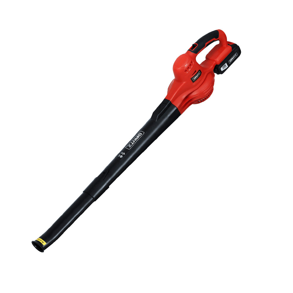 Giantz 20V Cordless Leaf Blower 2-Speed Lithium Battery Black/Red