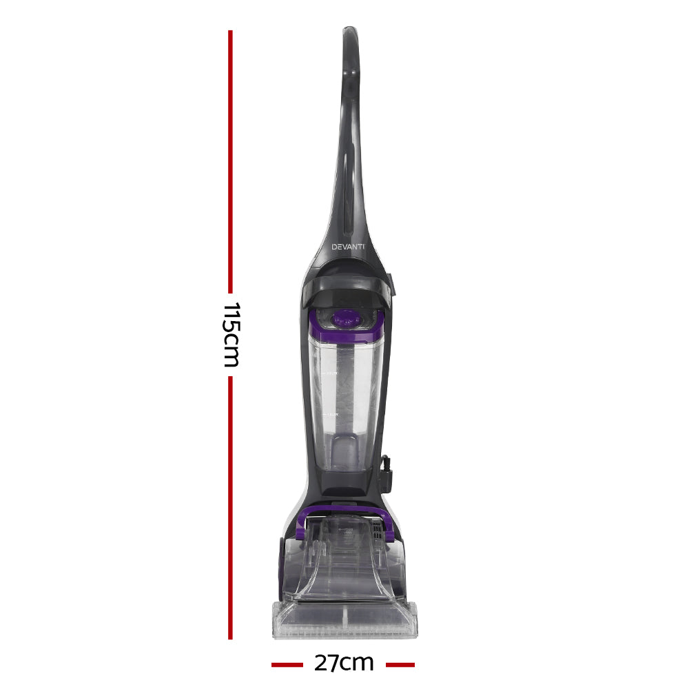 Devanti 800W Carpet Washer Handheld Vacuum Cleaner Dual-Tank