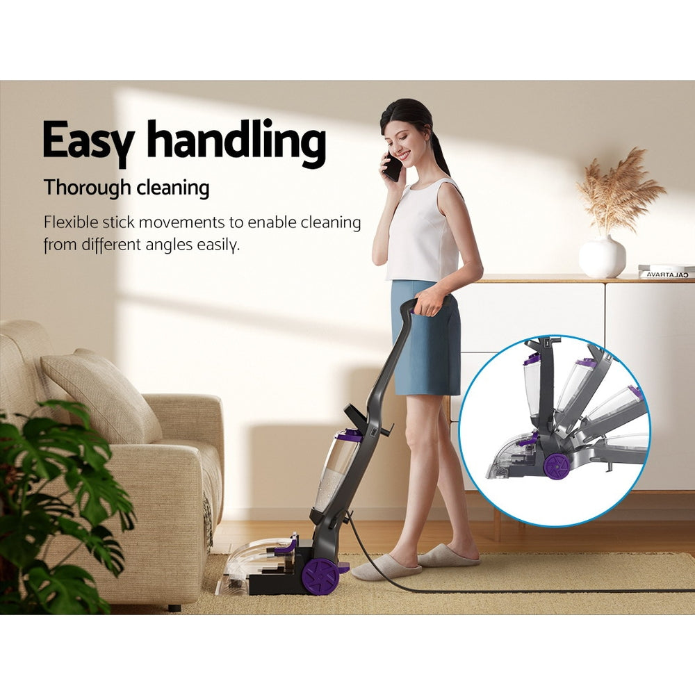 Devanti 800W Carpet Washer Handheld Vacuum Cleaner Dual-Tank
