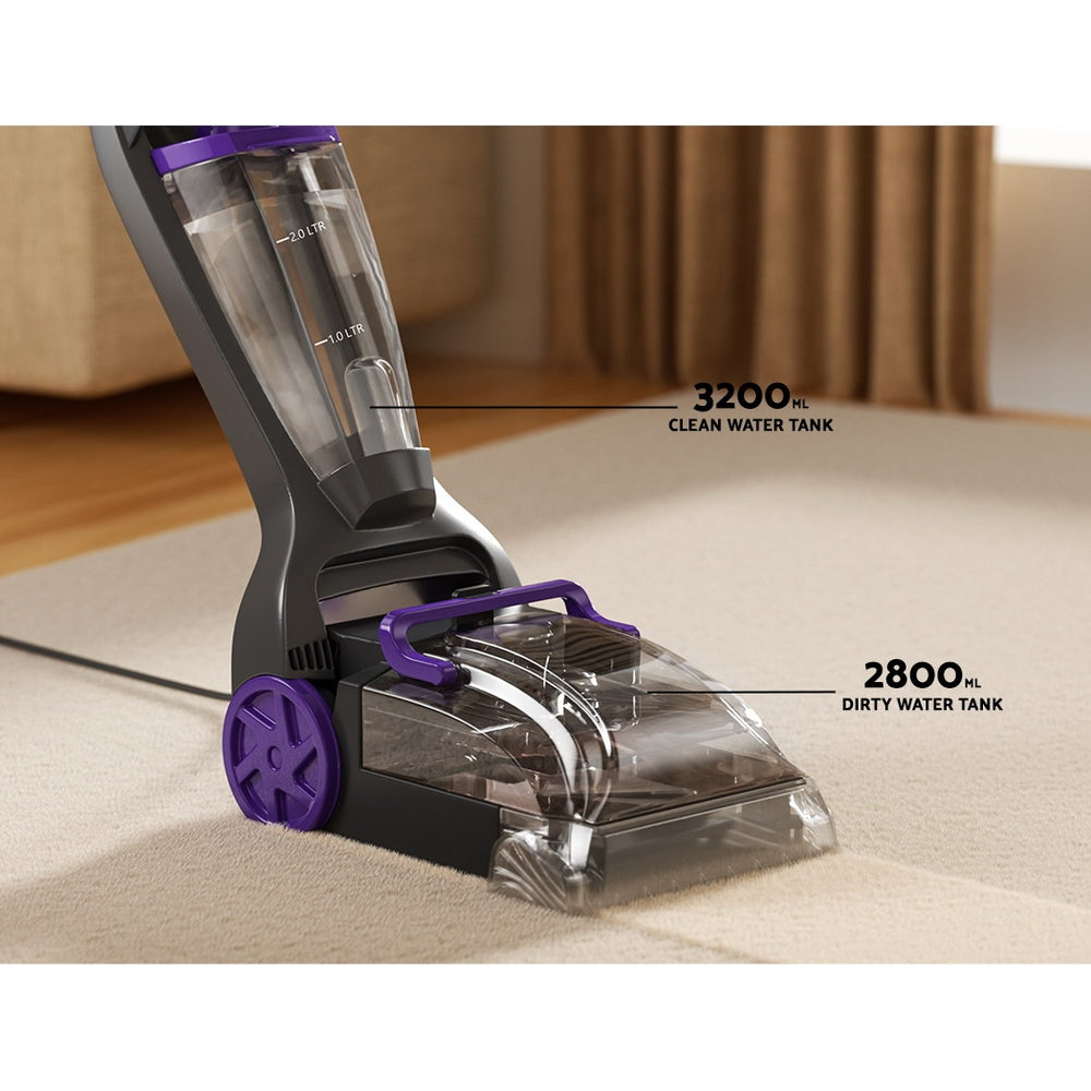 Devanti 800W Carpet Washer Handheld Vacuum Cleaner Dual-Tank