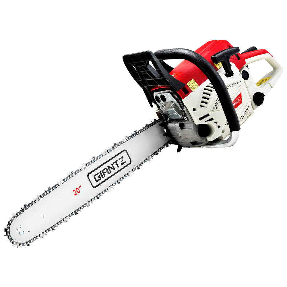 Giantz 62CC 20" Petrol Chainsaw E-Start Commercial Grade