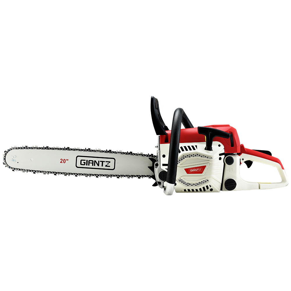 Giantz 62CC 20" Petrol Chainsaw E-Start Commercial Grade