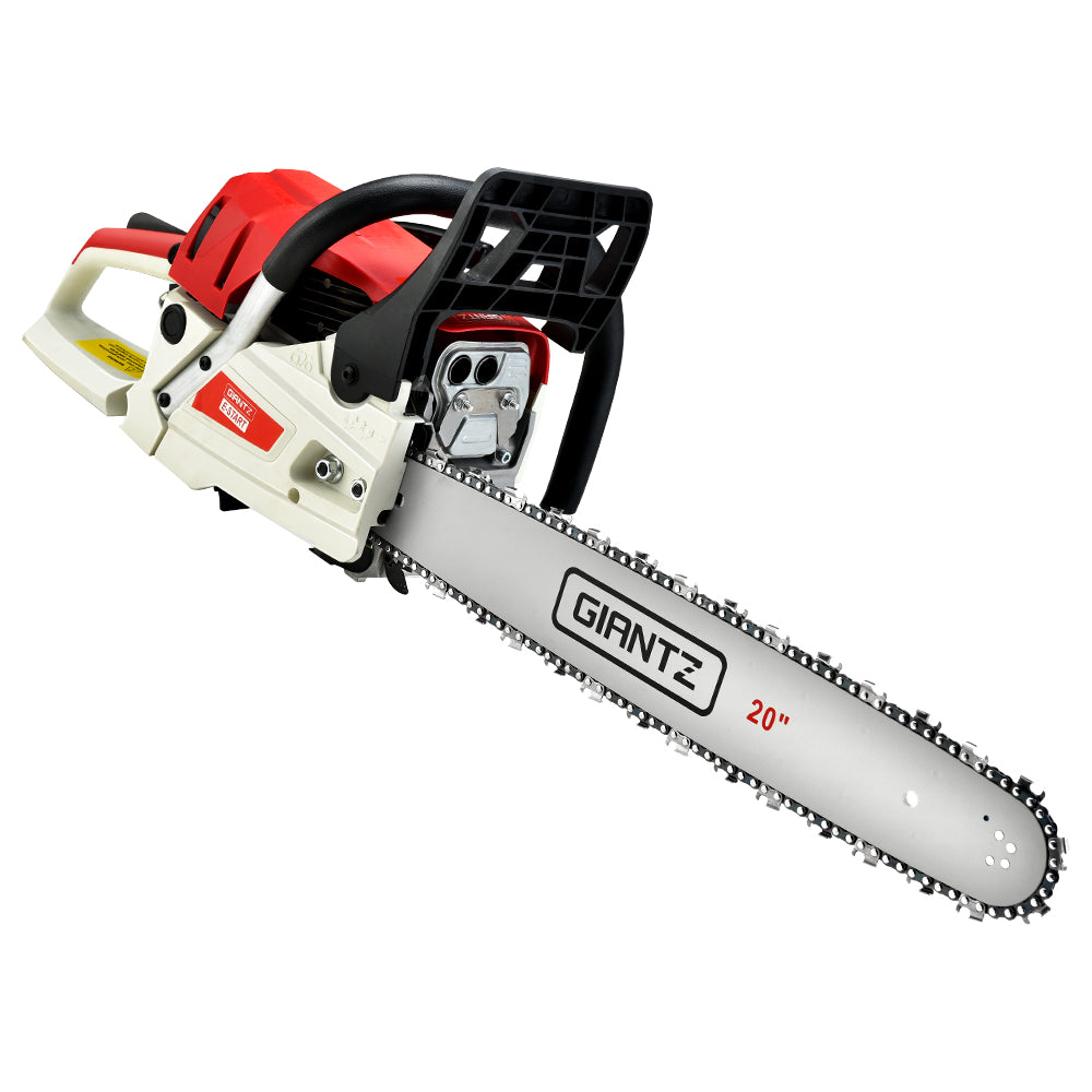 Giantz 62CC 20" Petrol Chainsaw E-Start Commercial Grade