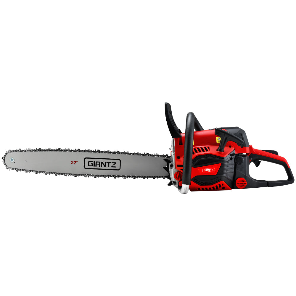 Giantz 22" Petrol Chainsaw 58CC E-Start Commercial Pruning