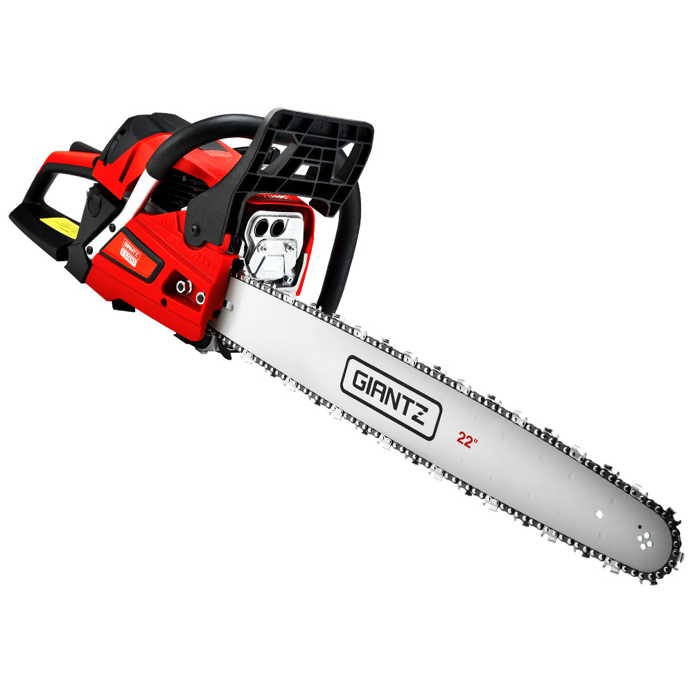Giantz 22" Petrol Chainsaw 58CC E-Start Commercial Pruning
