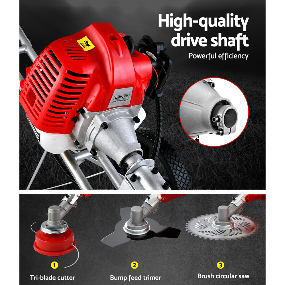 Giantz 62cc Petrol Brush Cutter 3-in-1 Trimmer Saw