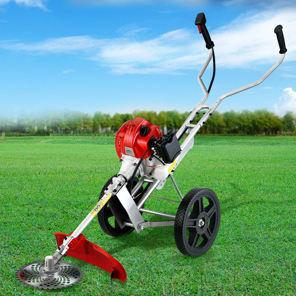 Pro Series 3-in-1 Wheel Trimmer 52cc Petrol Brush Cutter