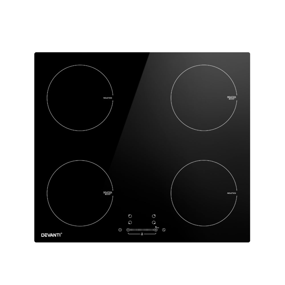 Devanti 60cm Induction Cooktop with 4 Cooking Zones