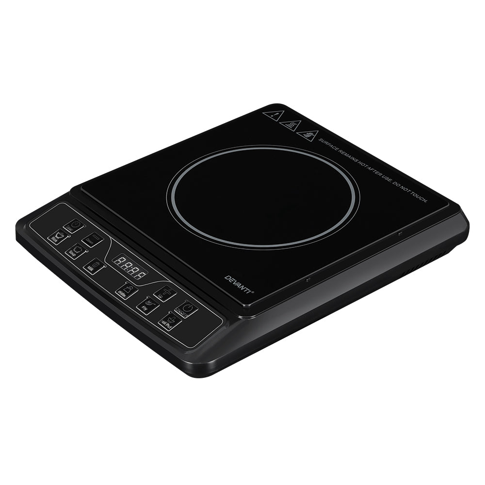 Devanti 30cm Portable Induction Cooktop Single Burner Black