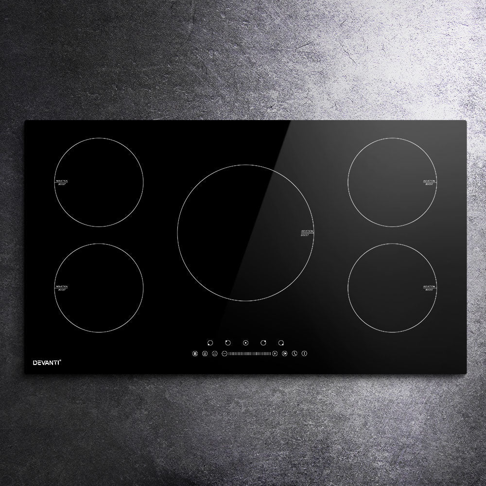 Devanti 90cm Induction Cooktop Electric Black