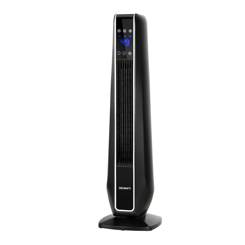 Devanti 2400W Ceramic Tower Heater Black