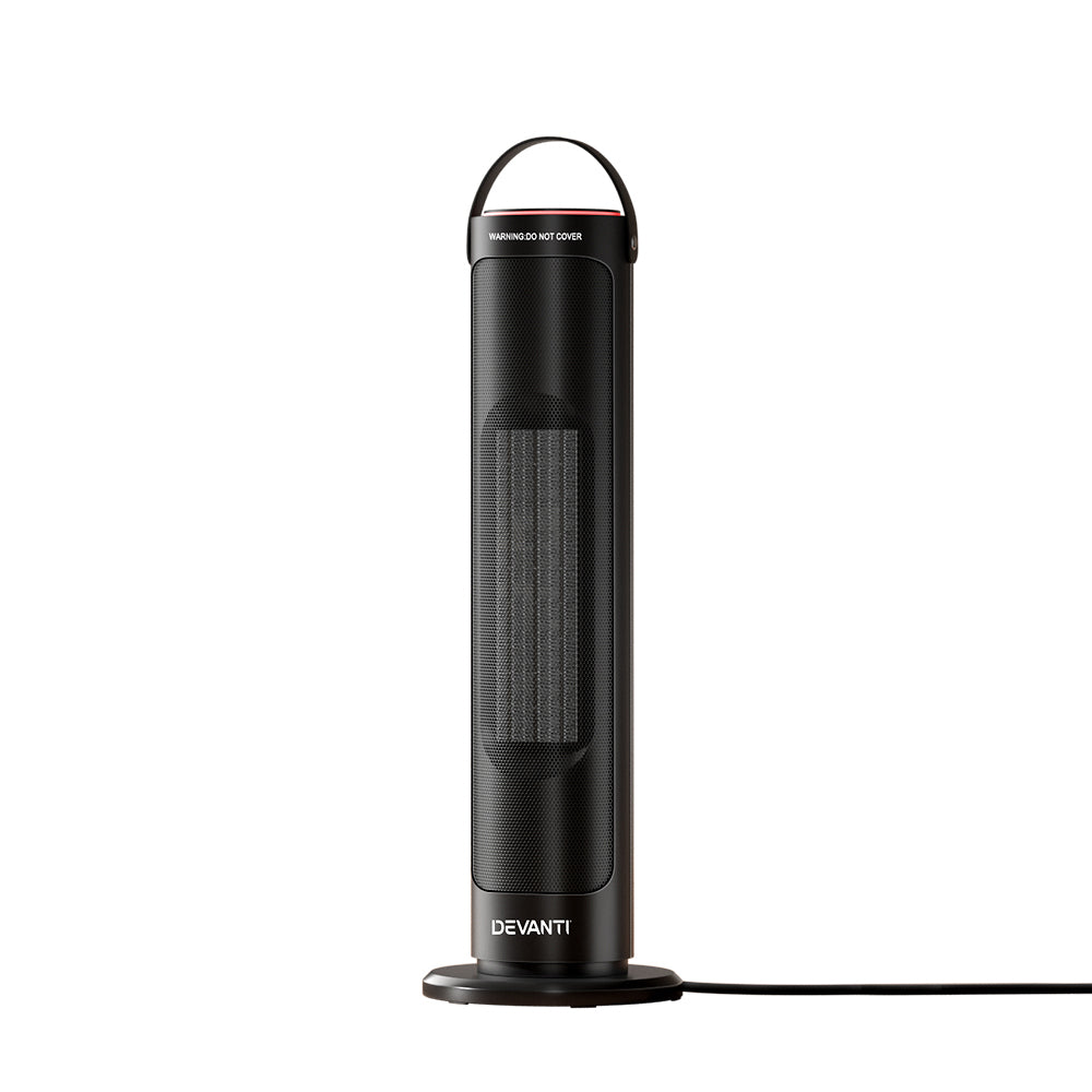 Devanti 2000W Ceramic Tower Heater Black