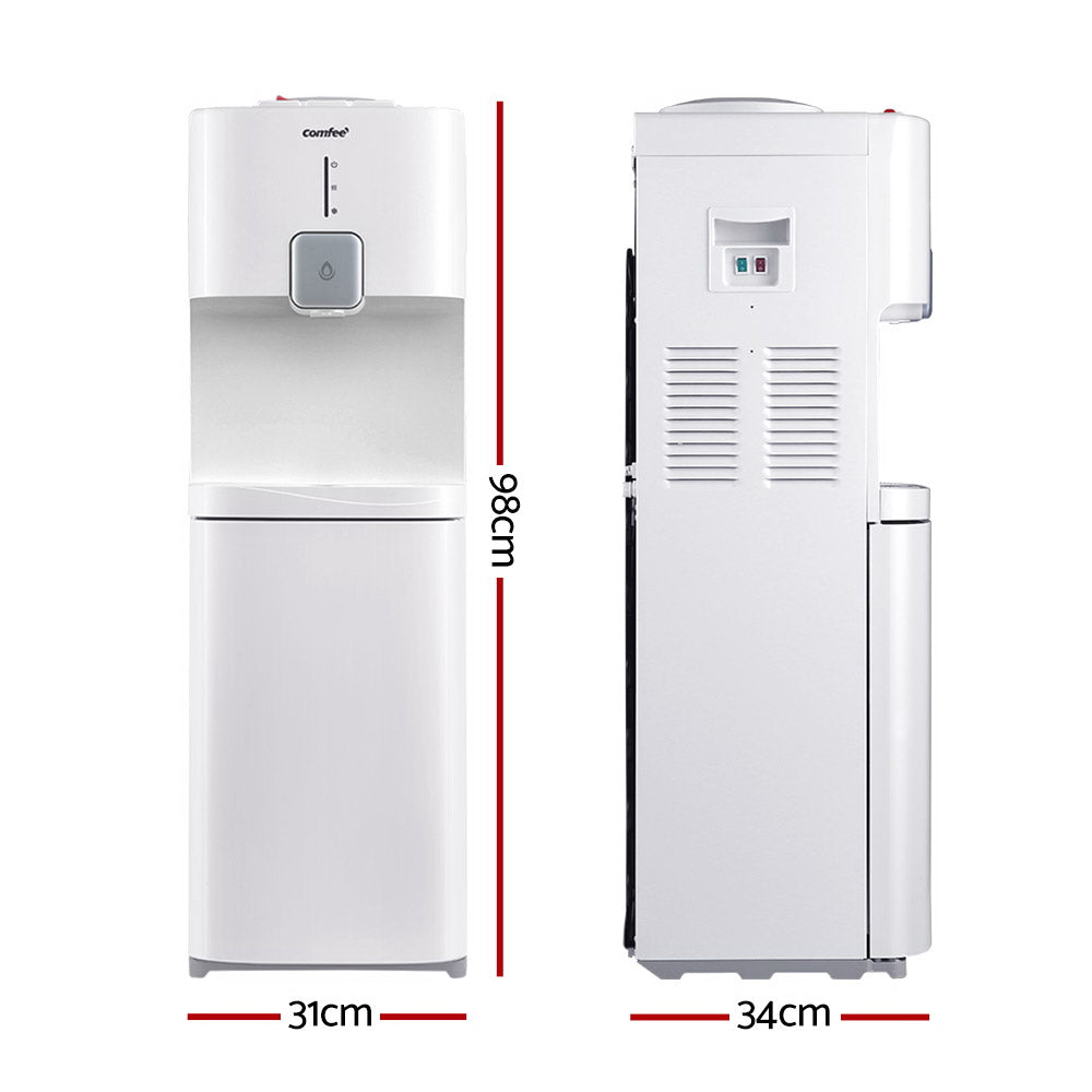 Comfee Water Dispenser Cooler White One-Faucet Hot/Cold Child Safety Lock