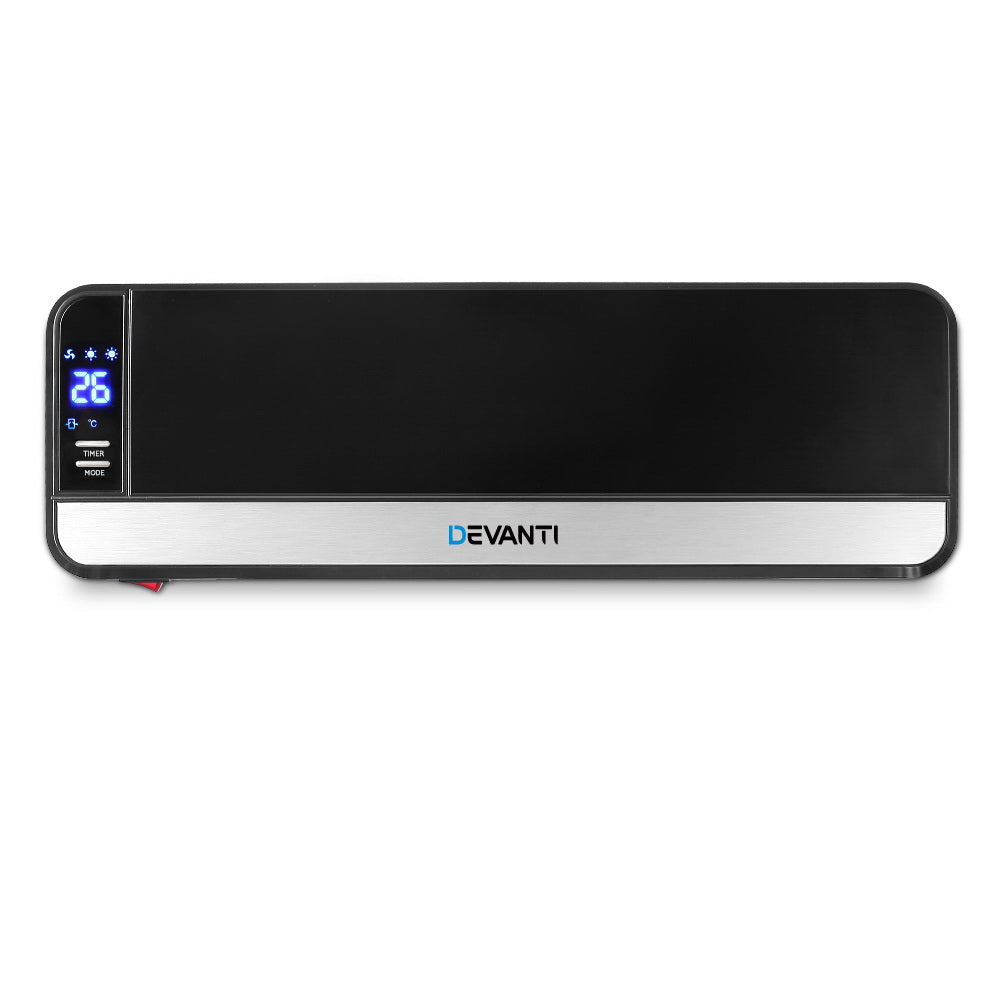 Devanti 2000W Ceramic Wall Heater Black