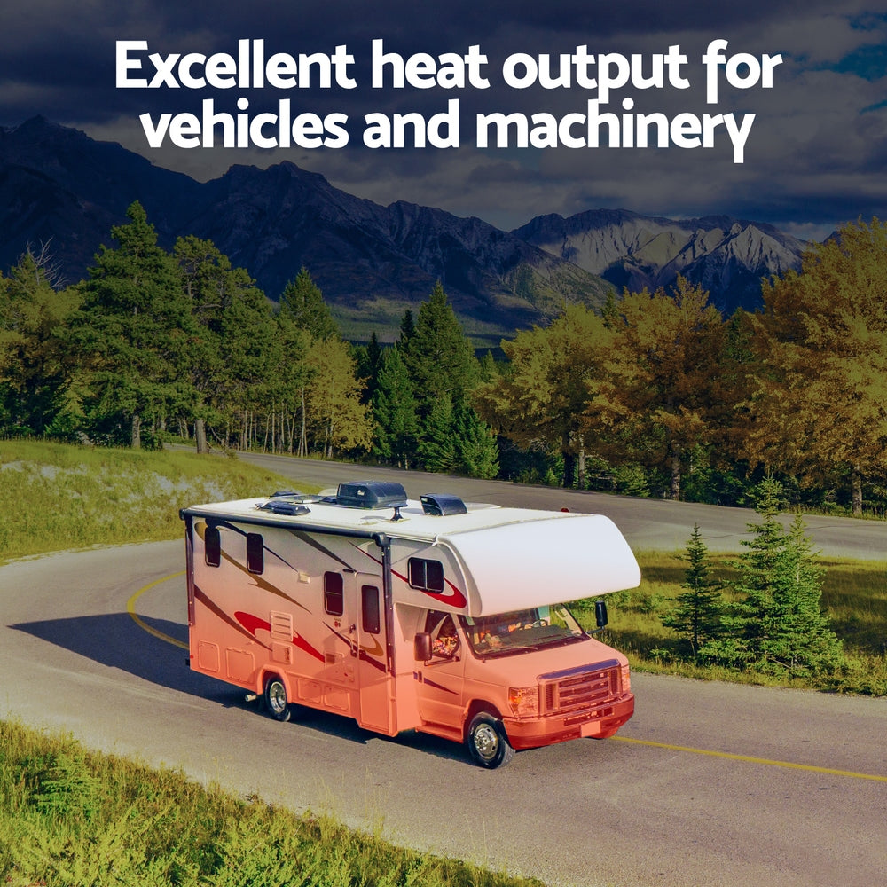 Giantz 5KW Diesel Air Heater 12V LCD Remote 10L Grey