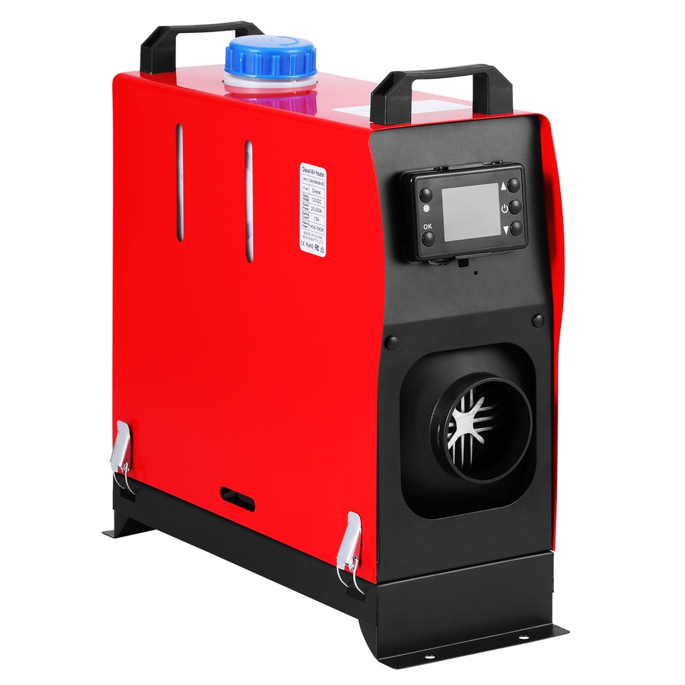Giantz 5KW Portable Diesel Air Heater 12V LCD Remote Black/Red