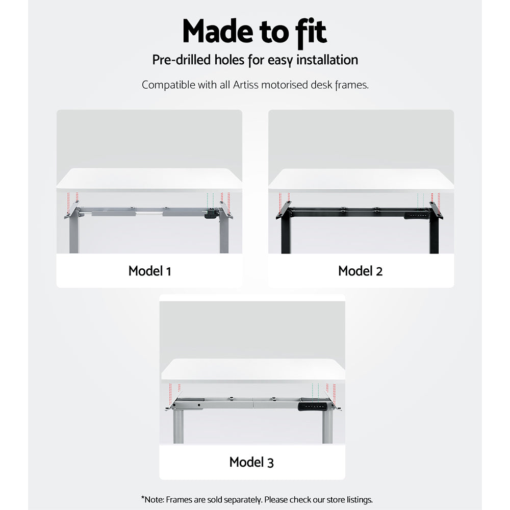 Artiss 140CM Desk Top White Matt Finish