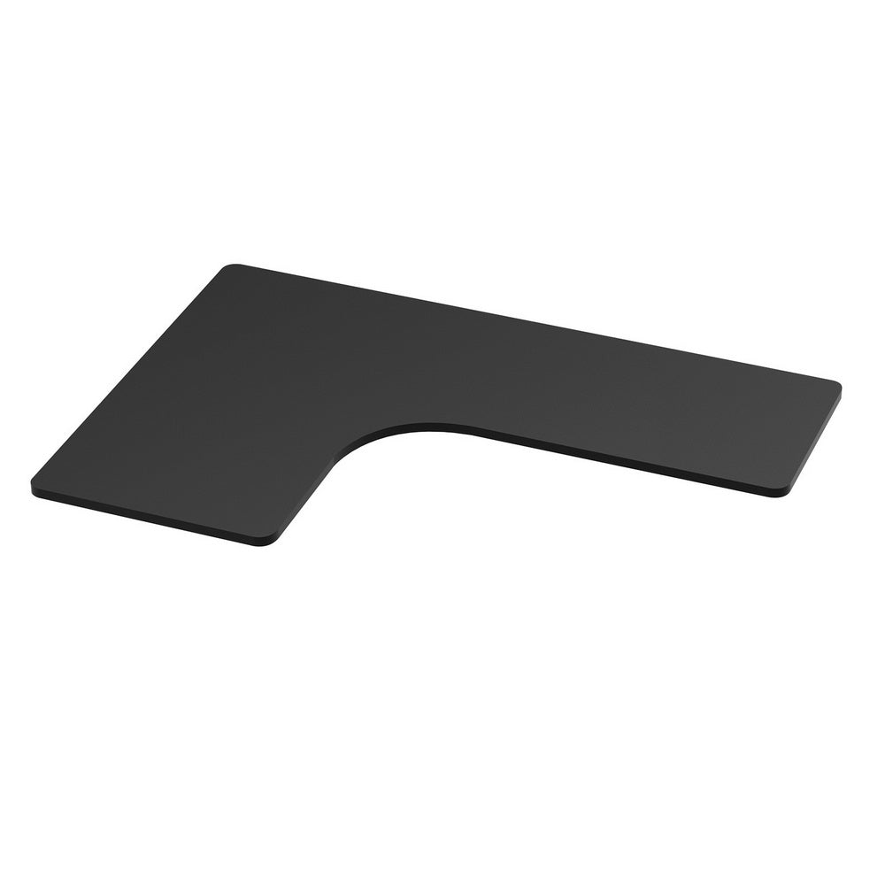 L-Shape 160cm Standing Desk Top Black