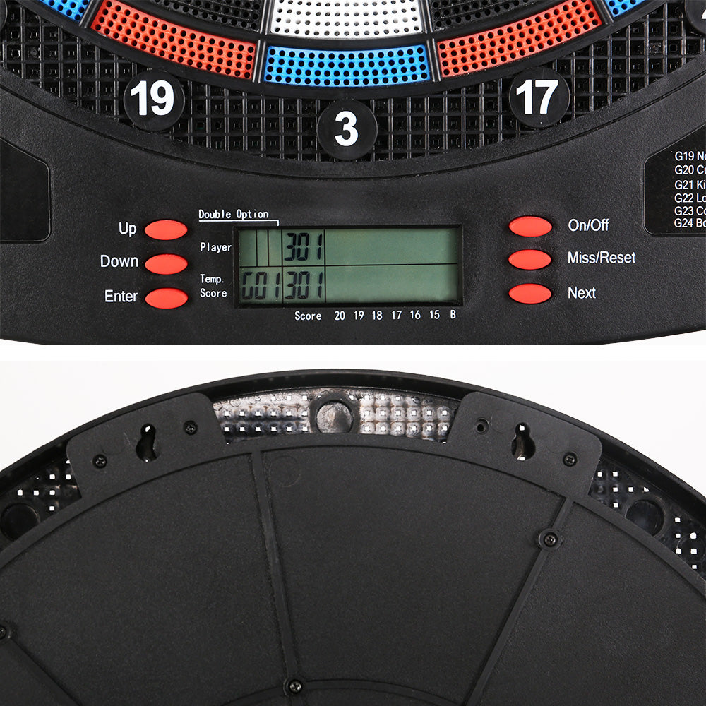 Electronic Dartboard 13.5" Soft Tip Darts 32 Games Scorer