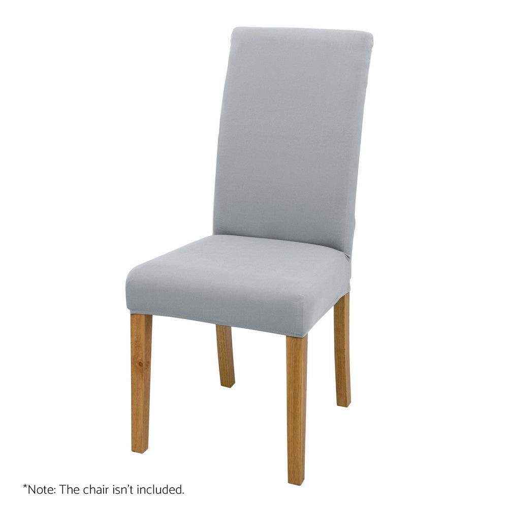 Artiss 6x Dining Chair Slipcovers Stretch Spandex Grey