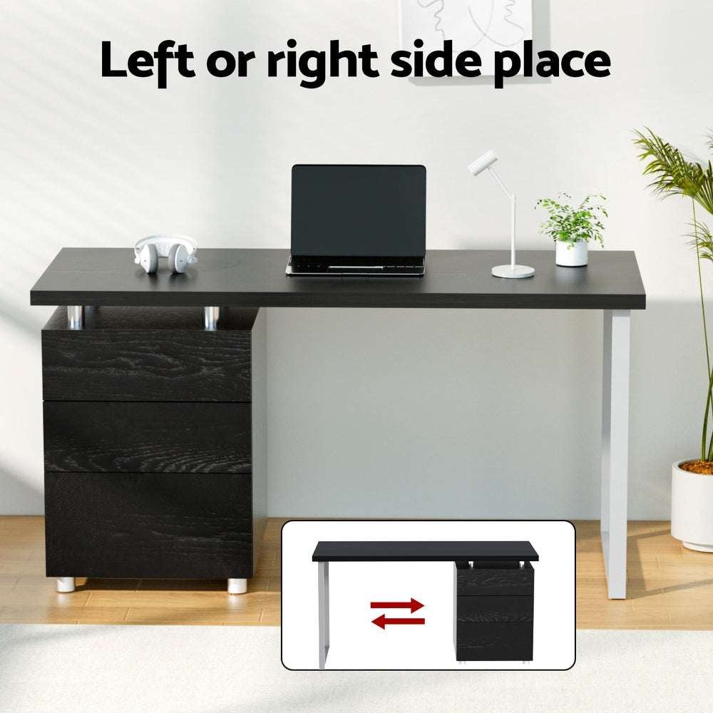 Artiss Executive Desk and Chair Set Black