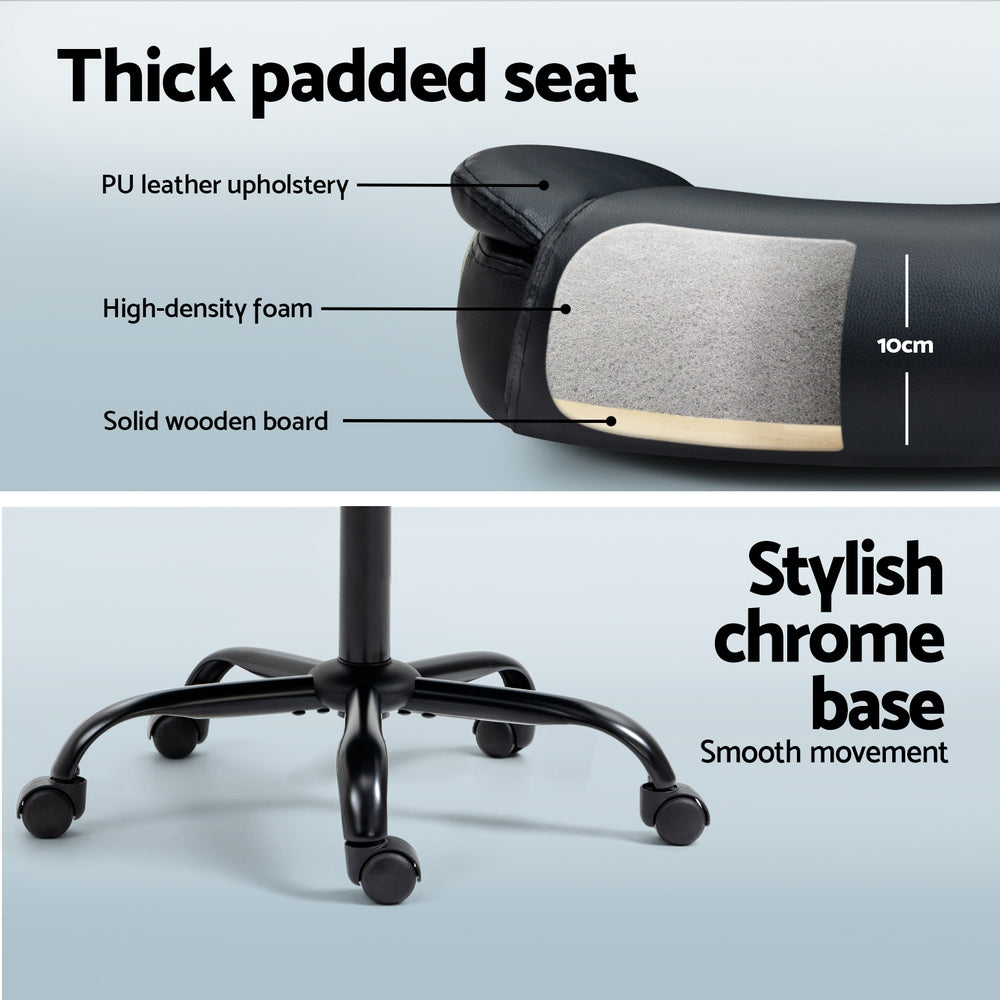 Artiss Executive Desk and Chair Set Black