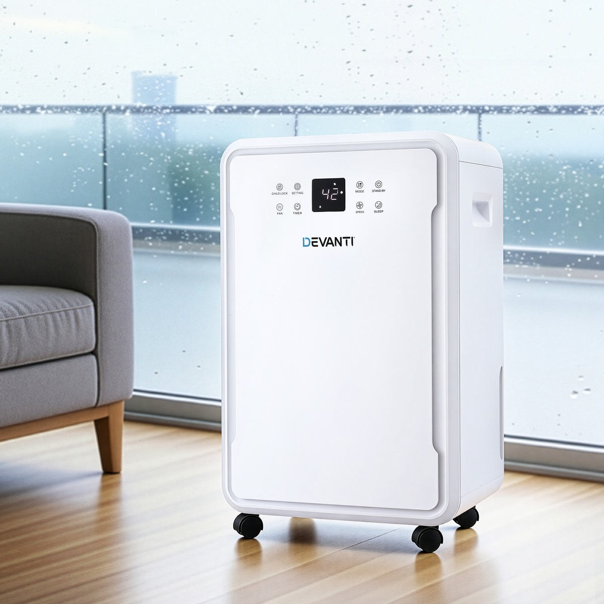 Devanti 50L/Day Dehumidifier Air Dryer with 8.5L Tank