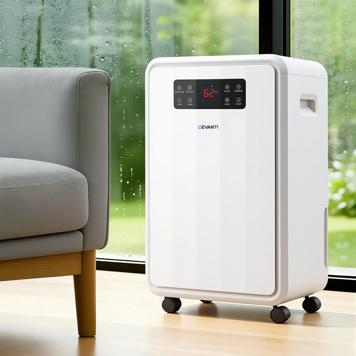 Devanti 70L Dehumidifier Commercial Air Dryer 8.5L Water Tank